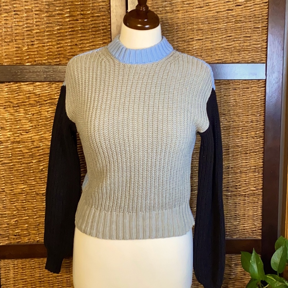Popsugar XS gray/ blue sweater